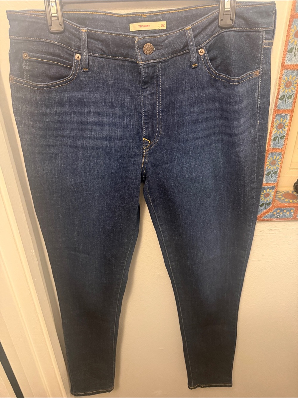 Women's Skinny Jeans in Dark Indigo